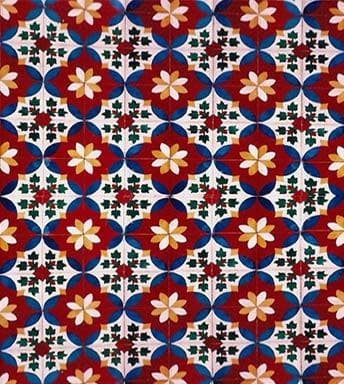 Colorful Flower Tiles